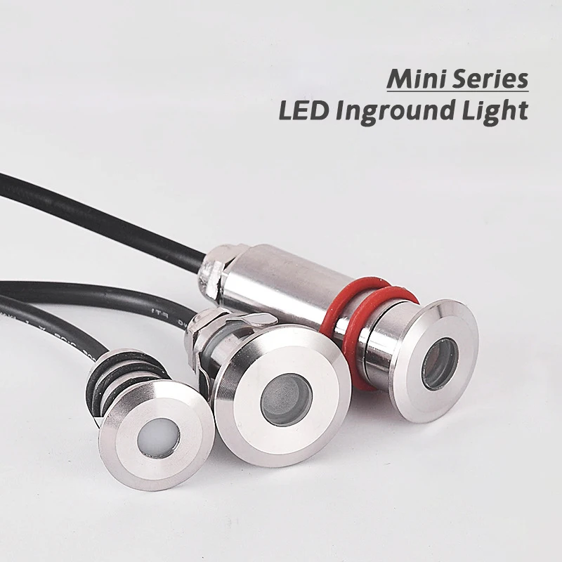 HOTOOK Stainless Steel 1W Waterproof IP68 Outdoor Inground Light 12V Led Mini Garden Spot Deck Lighting Underwater Star Light