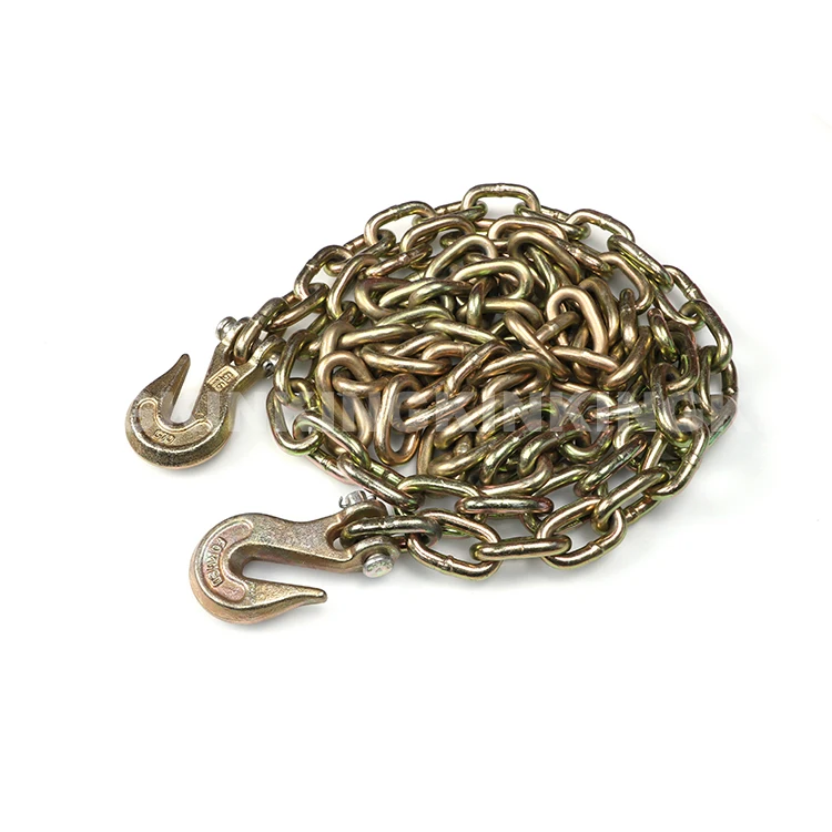 High Quality KINGKIN US Standard Yellow Zinc Plated Welded Short Link G70 Transport Chain