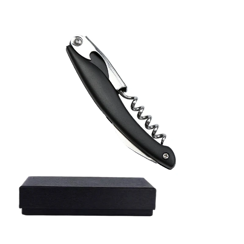 New Wine Bottle Opener with Black Gift Box,  Multi-Functional Bottle Openers Wine Cork Screw Corkscrew, Beer Cap Remover Bar