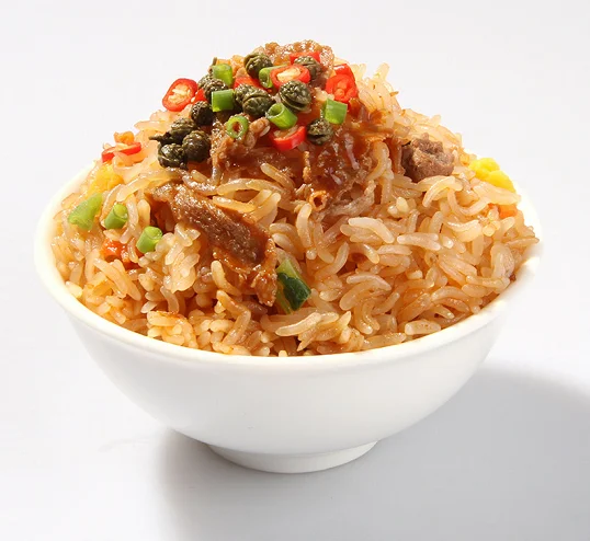 Экспортная еда халяльная пища OEM мгновенная рисовая мука говяжий вкус