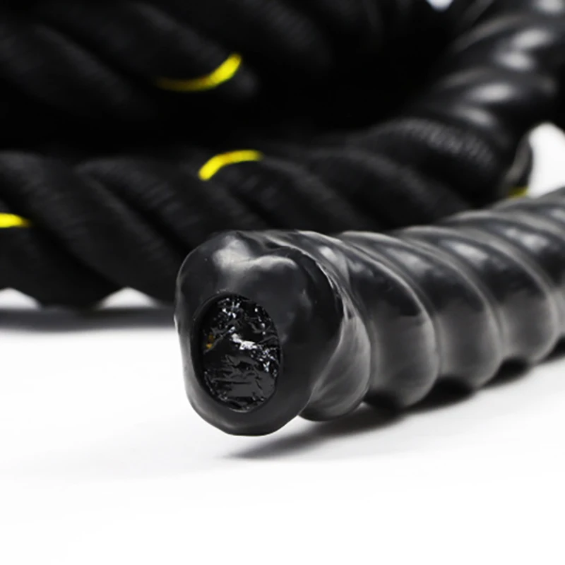 100% Poly Dacron Heavy Battle Rope with Durable Protective Sleeve for Strength Training, Fitness Exercise Rope,Battle Ropes