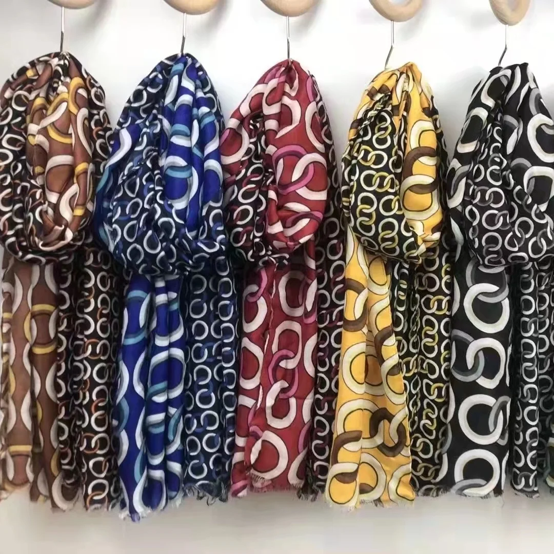 Lulu Lucy spring scarfs for women stylish Ethnic shawls scarves ladies silk designer scarf