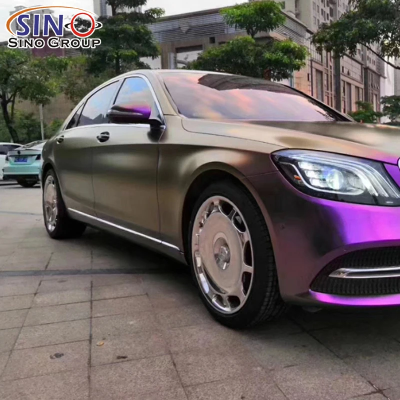CARLIKE CL-CE-03 электро металлик винил Хамелеон фиолетовый самоклеющиеся автомобиля плёнки кожи обёрточная бумага