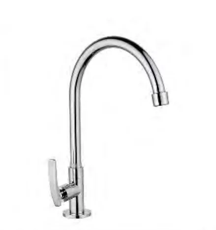 Surface finishing Chrome 304 Stainless Steel Kitchen Single Cold Water Tap