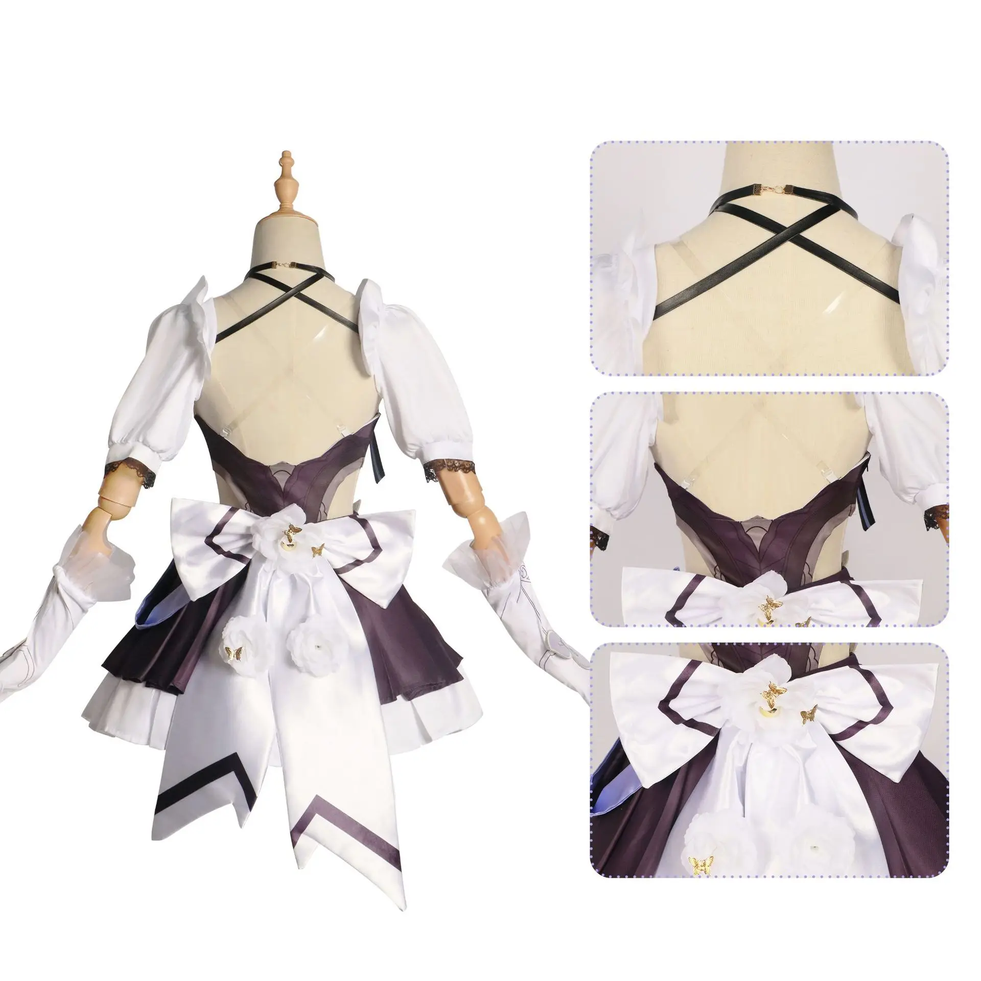 Honkai Impact 3rd Cosplay Maid Outfit Game Anime Miss Pink Elf Dress Shoes Wig Cosplay Costume