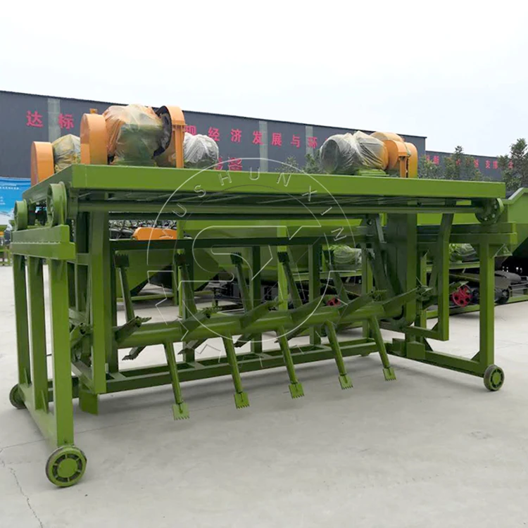 Biogas waste compost turner machine groove type fermentation equipment for sale