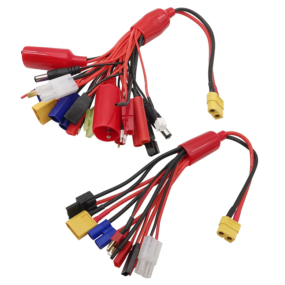 8-in-1 / 19-in-1 RC Lipo Battery Charger Connector XT60 Female to JST T Plug XT60 TRX EC3 Tamiya For IMAX B6 B6AC Battery Cable