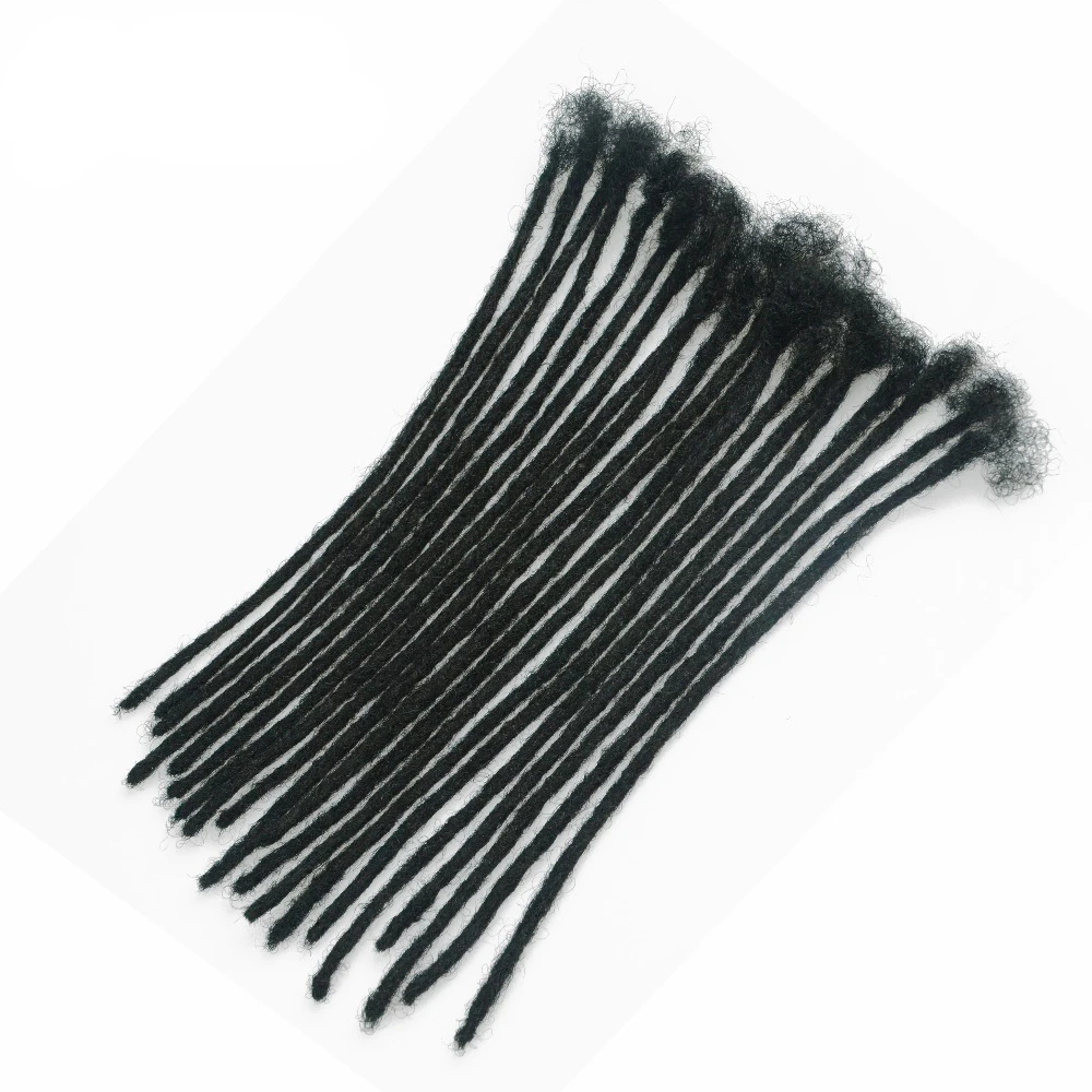 ML Wholesale real hair dreadlocks 0.6cm hand hook human hair dreadlocks wig extension tool