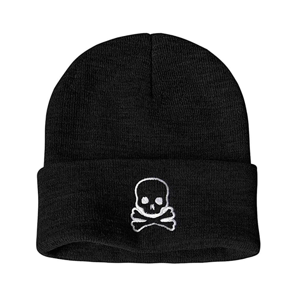 Custom Knit Cuffed Acrylic Slouchy Beanie Streetwear Private Woven Label Logo Beanies Fisherman Hats Skull Cap