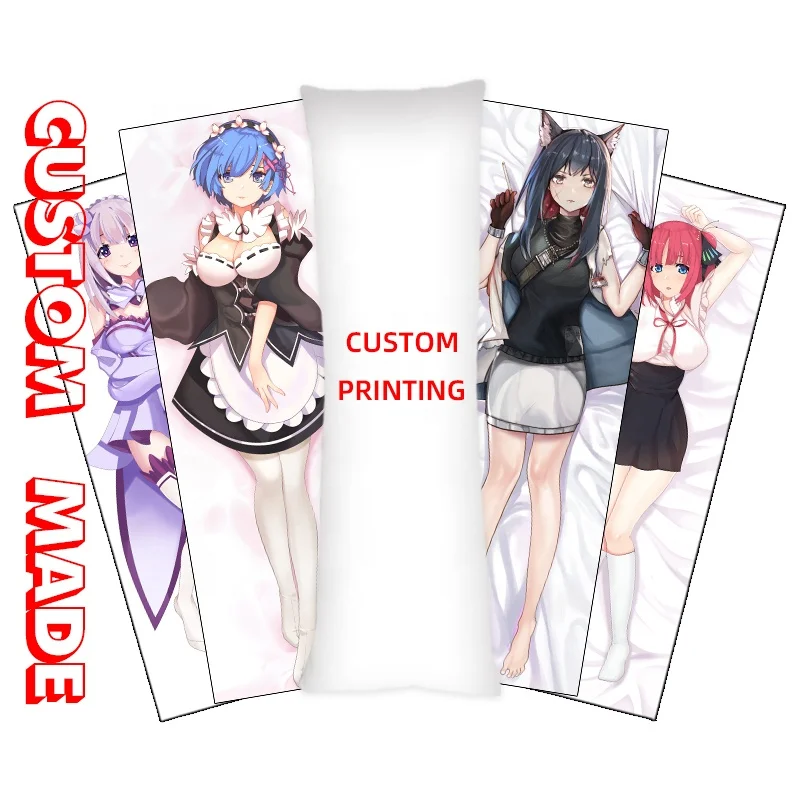 Naked Sexy Anime Girls Decorative Custom Body Pillow Case Print Bedroom Eco-friendly Cartoon Christmas Hospital Chinese New Year