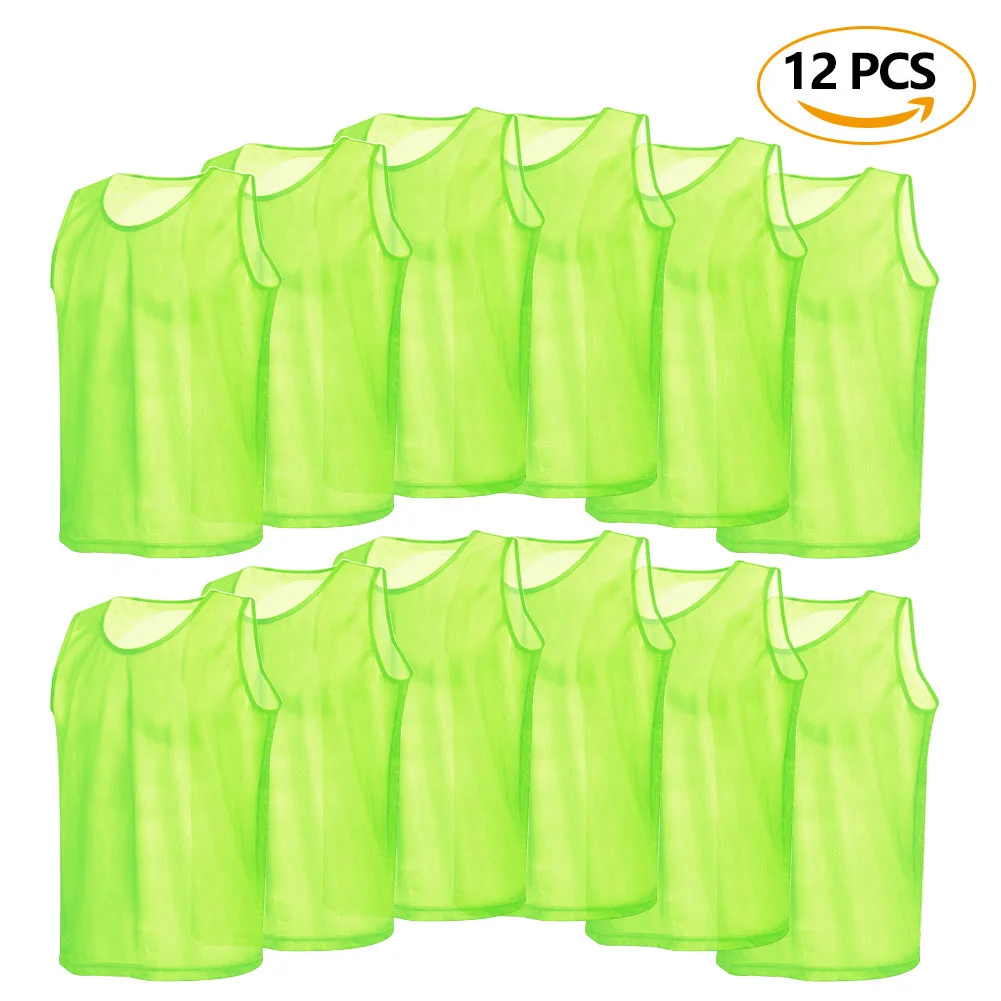 Factory  Wholesale custom cheap sport training soccer pinnies for football print number
