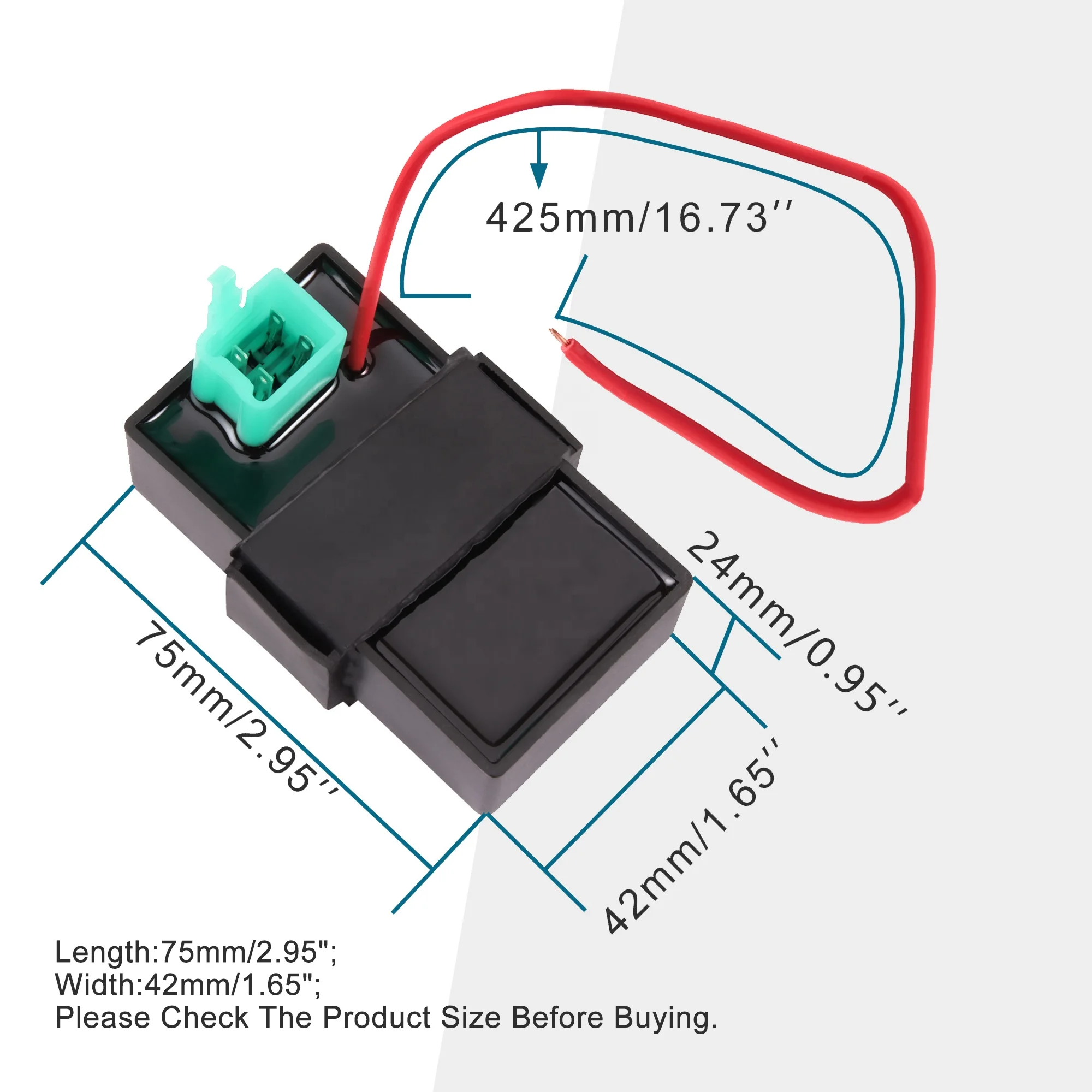 GOOFIT мотоциклетные 4 Pin AC/DC Универсальный CDI Замена для GY6 CG 50cc 70cc 90cc 110cc 125cc 150cc 200cc 250cc ATV Go Kart