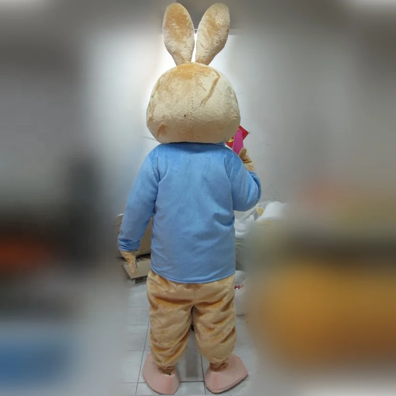 Знаменитая синяя рубашка Питер-кролик костюм-талисман для взрослых Костюм Кролика