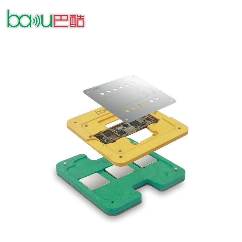 BAKU Middle layer reballing stencil holder A11 bga solder ball paste machine plate universal rework station tool