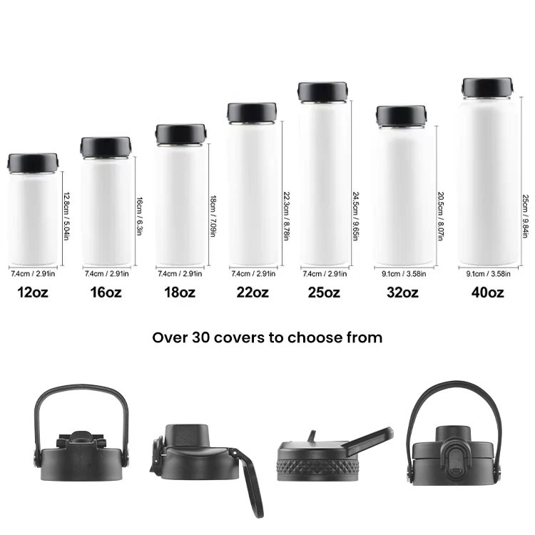 Oem Bpa Free 32Oz Wide Mouth Double Wall Stainless Insulated Thermal Vacuum Flask Sports Water Bottles With Custom Logo