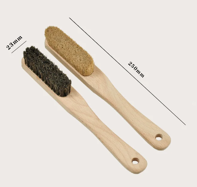 Boars Hair Climbing Brush, Rock Climbing Brush with Wooden Handle
