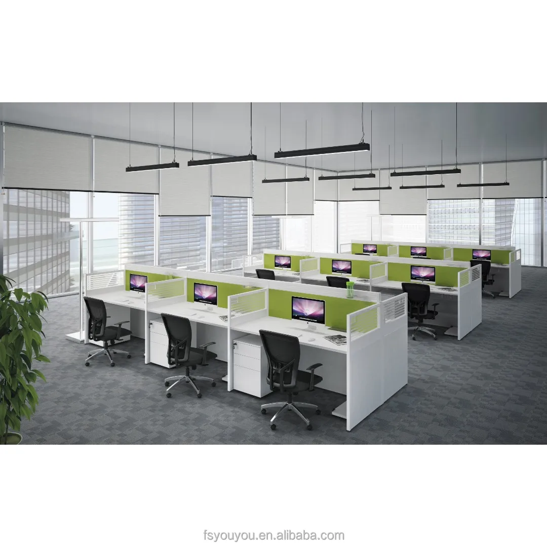 Workstation 2 4 6 8 Office Desk Executive Modern Table
