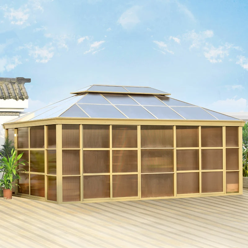 
4*6 m Big House Gazebo PC Board Garden Canopy Greenhouse 