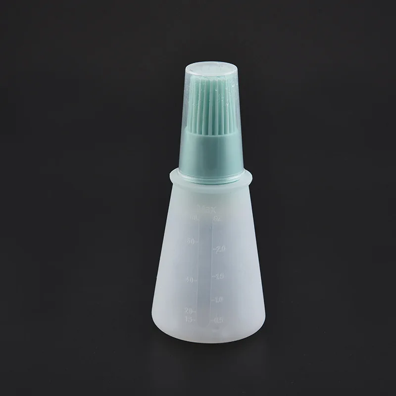 Food Grade Silicone Oil Bottle Brush Silicone Baking Brush Silicone Basting Brush With Oil Bottles
