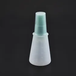 Food Grade Silicone Oil Bottle Brush Silicone Baking Brush Silicone Basting Brush With Oil Bottles