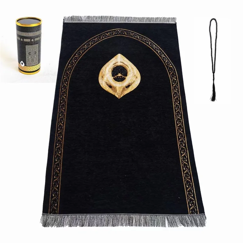 Islamic Prayer Rug Polycotton Namaz Sala Sajjadah Muslim Namaz Seccade Turkish Prayer Mat