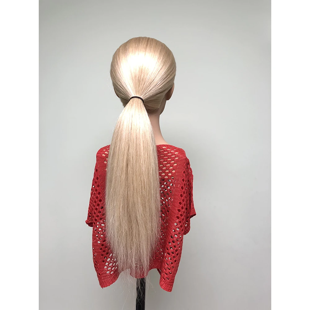 Europe face woman bridal shoulder human hair mannequin training head  mannequin head with hair for  academy school