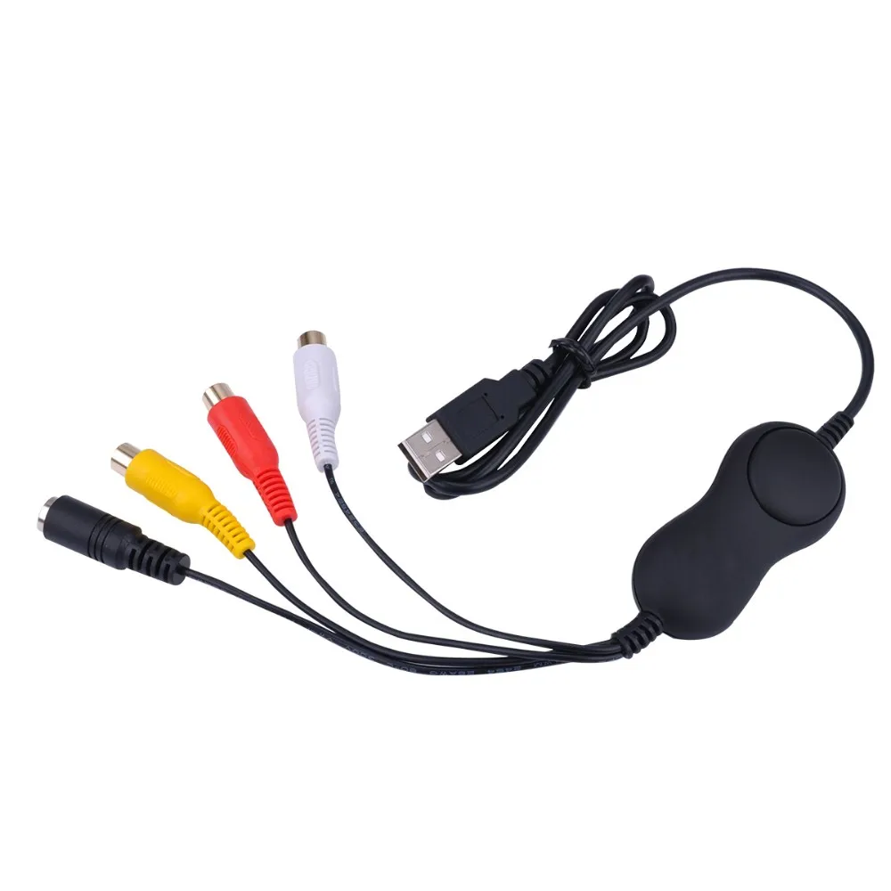 USB 2,0 UVC аудио видеозахвата, аналоговая видеозапись для XBOX PS3 VHS старой камеры, Поддержка Windows, Linux, MAC, Win10