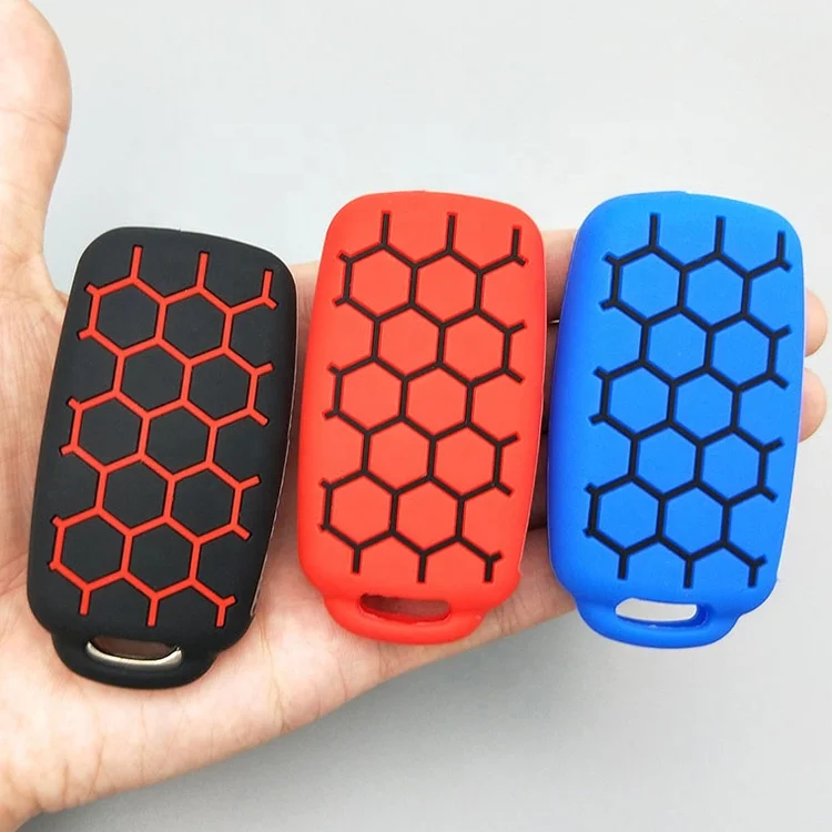 Silicone Key Fob Protector Girl Car Key Case Full Protection 3 Button Smart Keys Cute Shell Holder For Volkswagen Golf GTI R32