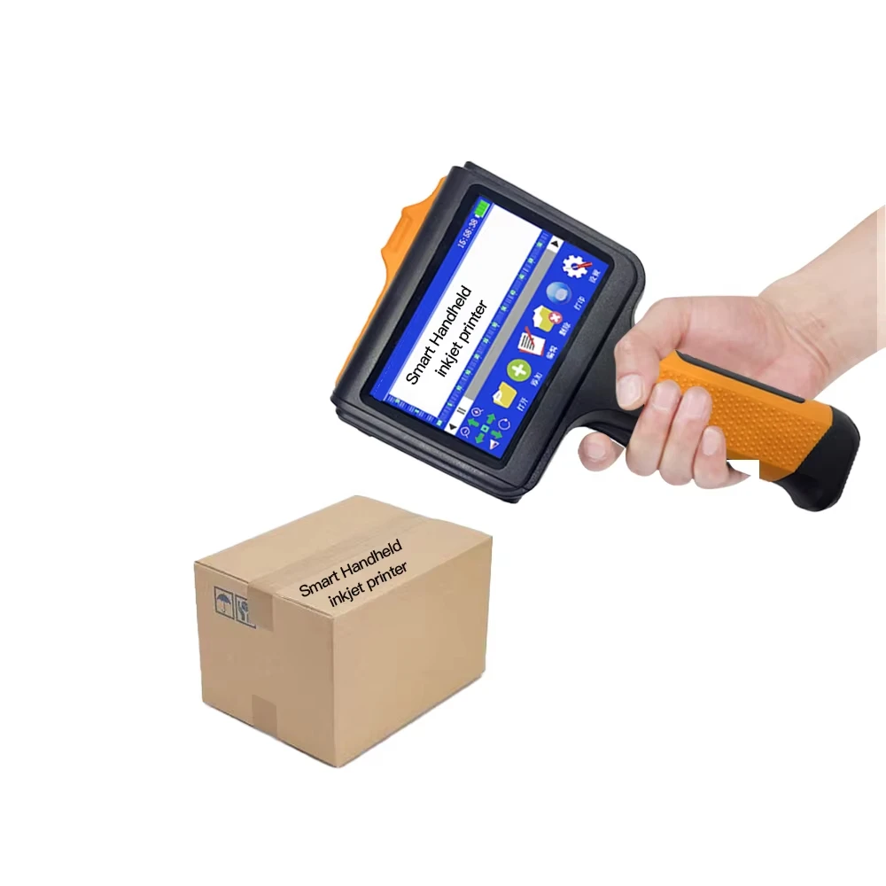 New 12.7mm Multilingual Logo Bar code Expiry Date Label Plastic Carton TIJ Hand held Inkjet Printer Manual Printer