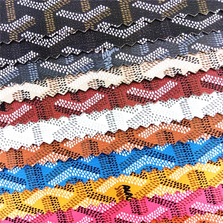 Fashion Y-shaped Pattern Printed PVC Leather Fabric Handbag Napkin Box Wine Box Packing Material