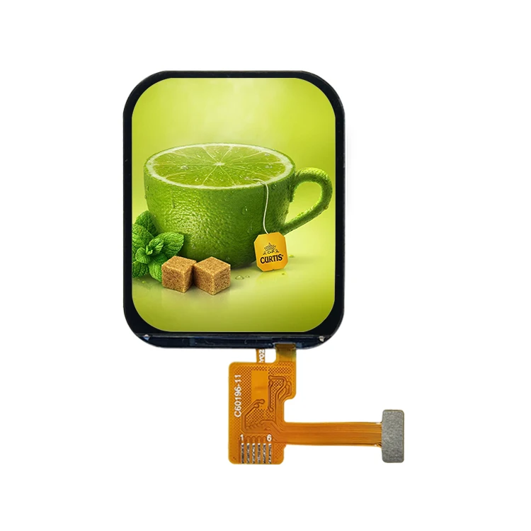 1.96 inch 320*386 IPS QSPI Square TFT LCD Display 24Pin for outdoor Smart Watch 1.96inch LCD Screen Module Touch Panel Optional