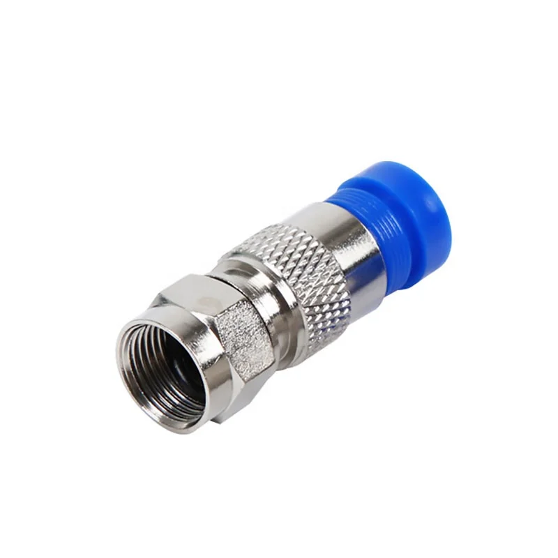 RG6 Compression F Type Straight Antenna Cable Connector Coax Adapter