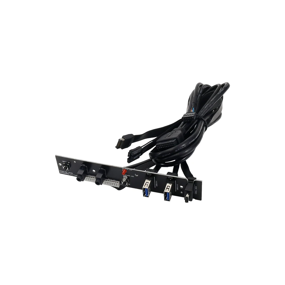 PC Case USB Front Panel Mounted Cable USB 3.0 USB 3.1 PCB Circuit Board Audio Input Output Wire for Desktop