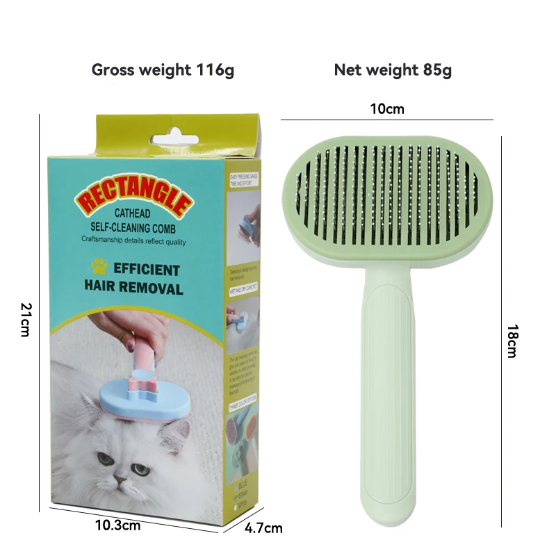 Pet comb Needle comb dog cat comb Pet supplies cross borders Hair removal steel Pet Brush