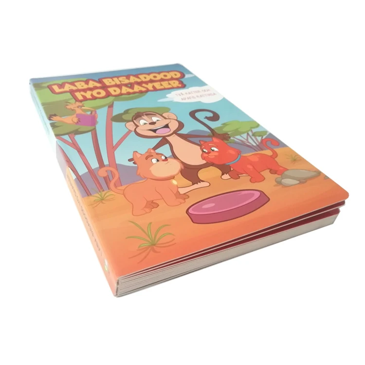 Custom Print Colorful Children Cardboard Baby Story Books On Demand