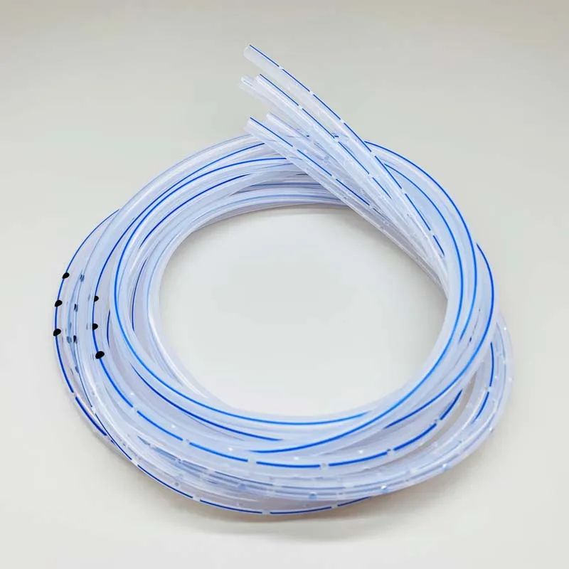 100% Silicone Medical grade Silicone Round Perforated Drainage Tube for sludge drainage
