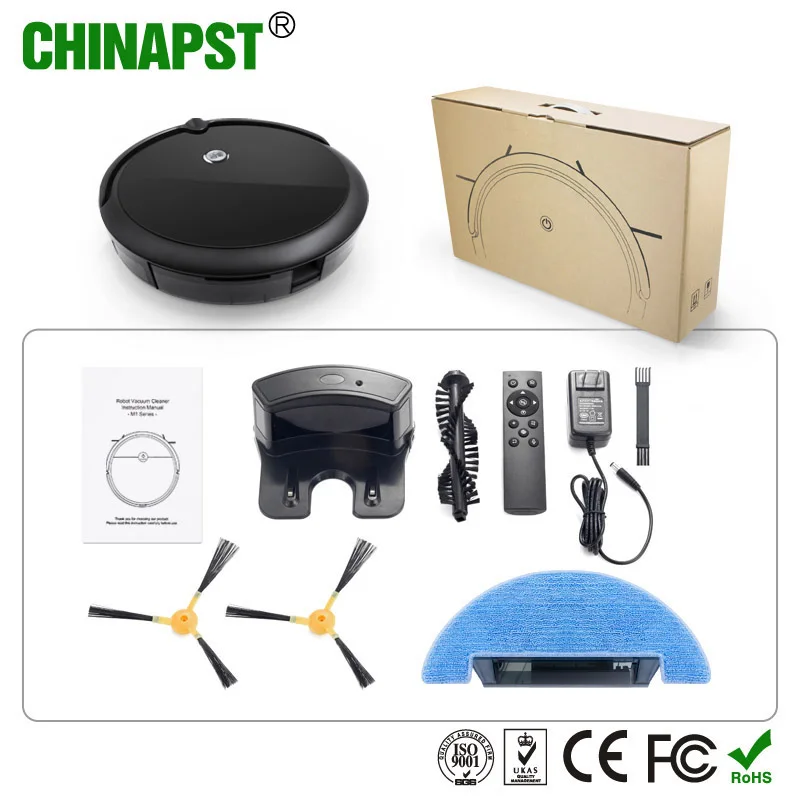 Hot Alexa/Google Assistance Tuya Smart WiFi Floor Cleaning Robot With Two-way Intercom HD Camera PST-A3-CBL