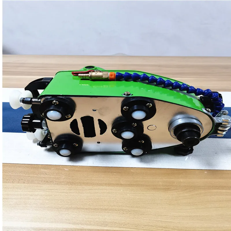 Small portable electric right Angle hand grinding machine door and window building glass polishing machine rough grinding and po