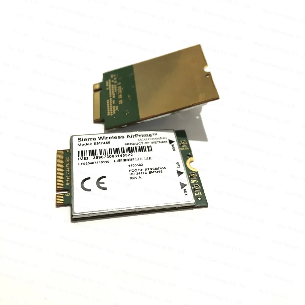 Sierra EM7455 4G LTE Cat6 GSM Cellular Module M2 Support GPS & GLONASS  Wireless Air Prime Module