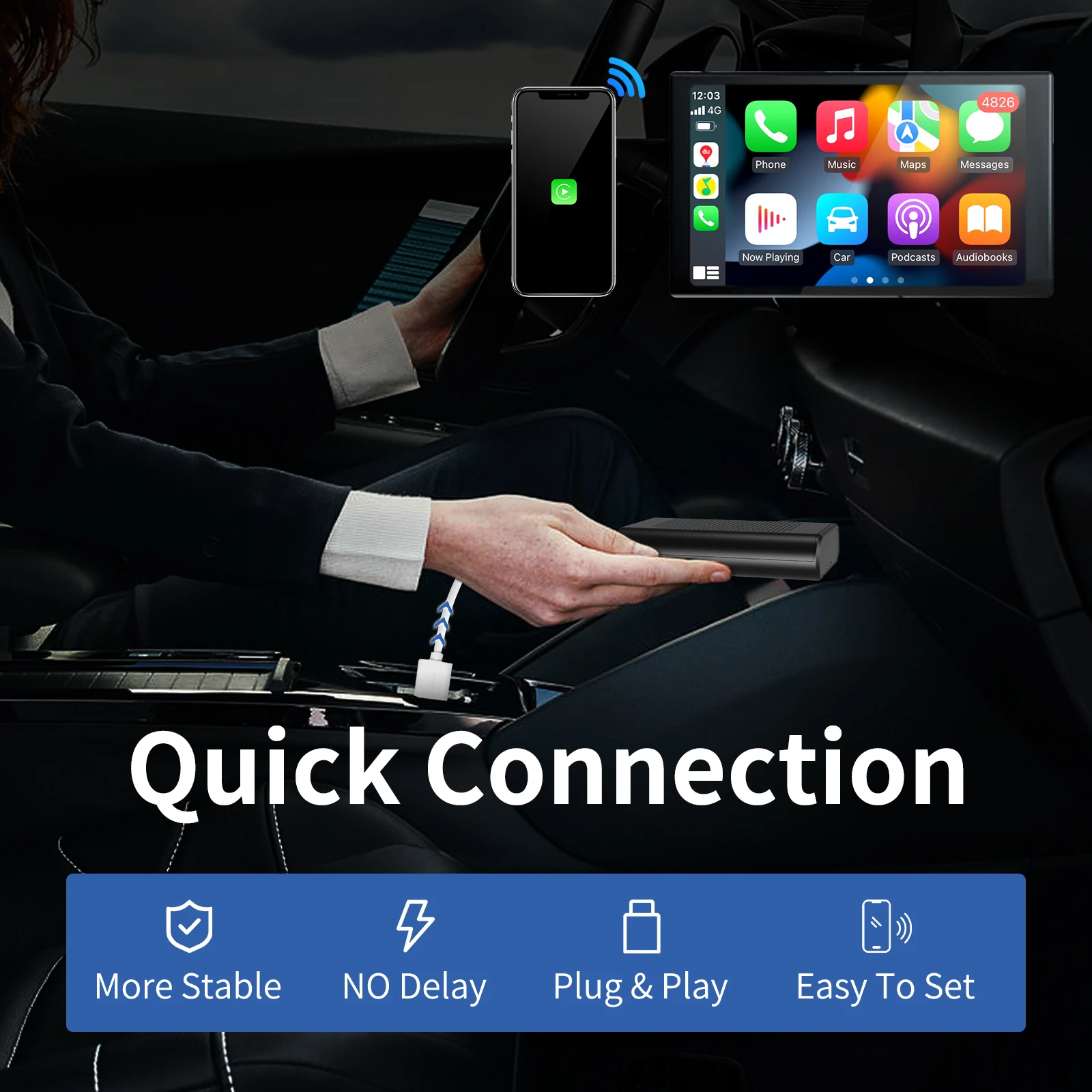 carplay ai box  8G+128GB Magic Carplay Box Wireless Radio System Wireless Android carplay