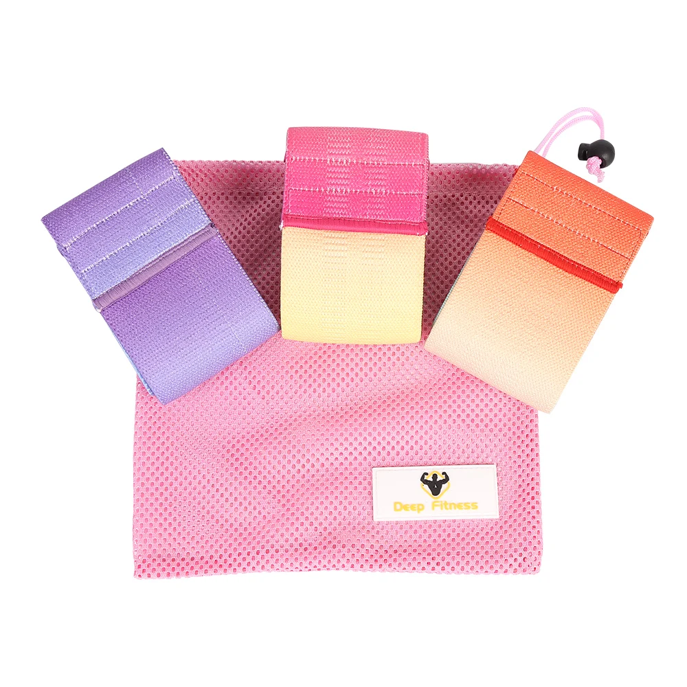 Custom Logo Fabric Hip Thrust Bands For Legs And Butt Workout Booty Bands Hip Circle Bands