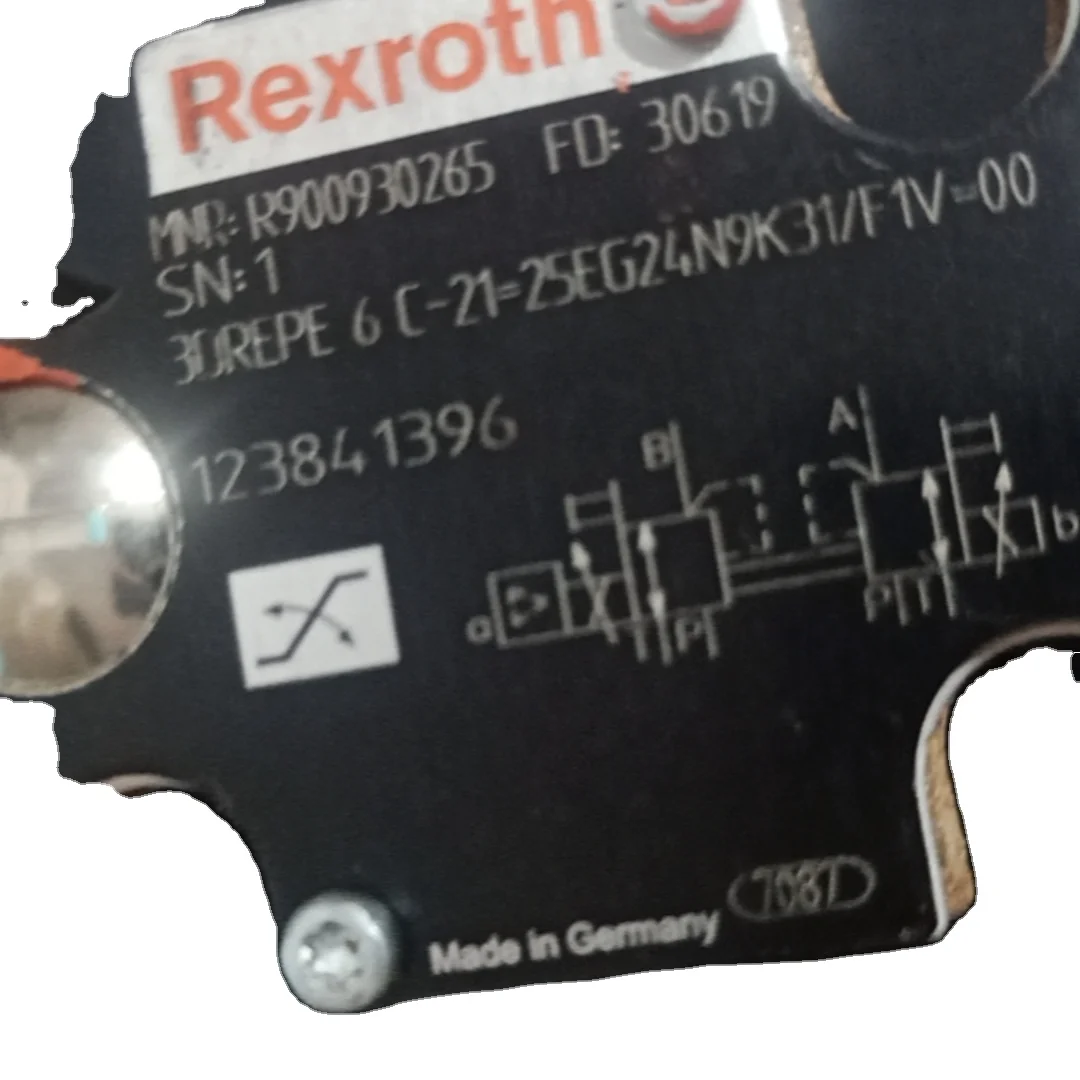 3DREPE 6 C-2X = 25EG24N9K31/F1V = 00 R900930265 3DREPE6C-21 = 25EG24N9K31/F1V = 00 исходный клапан REXROTH сделано в Германии в наличии