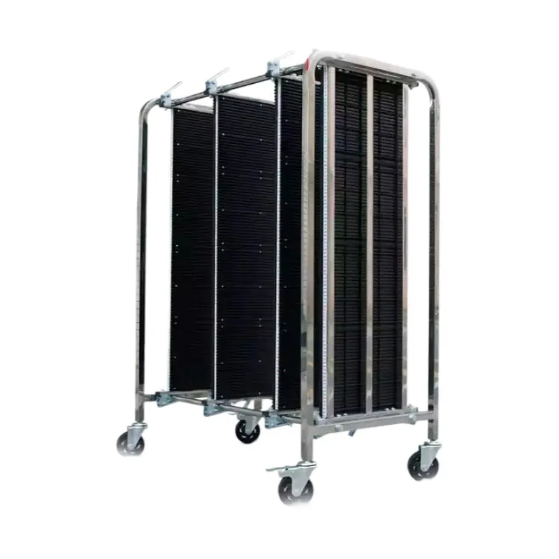 Myesde adjustable anti-static PCB turnover car, clean room, cart, material storage rack, Esd storage rack