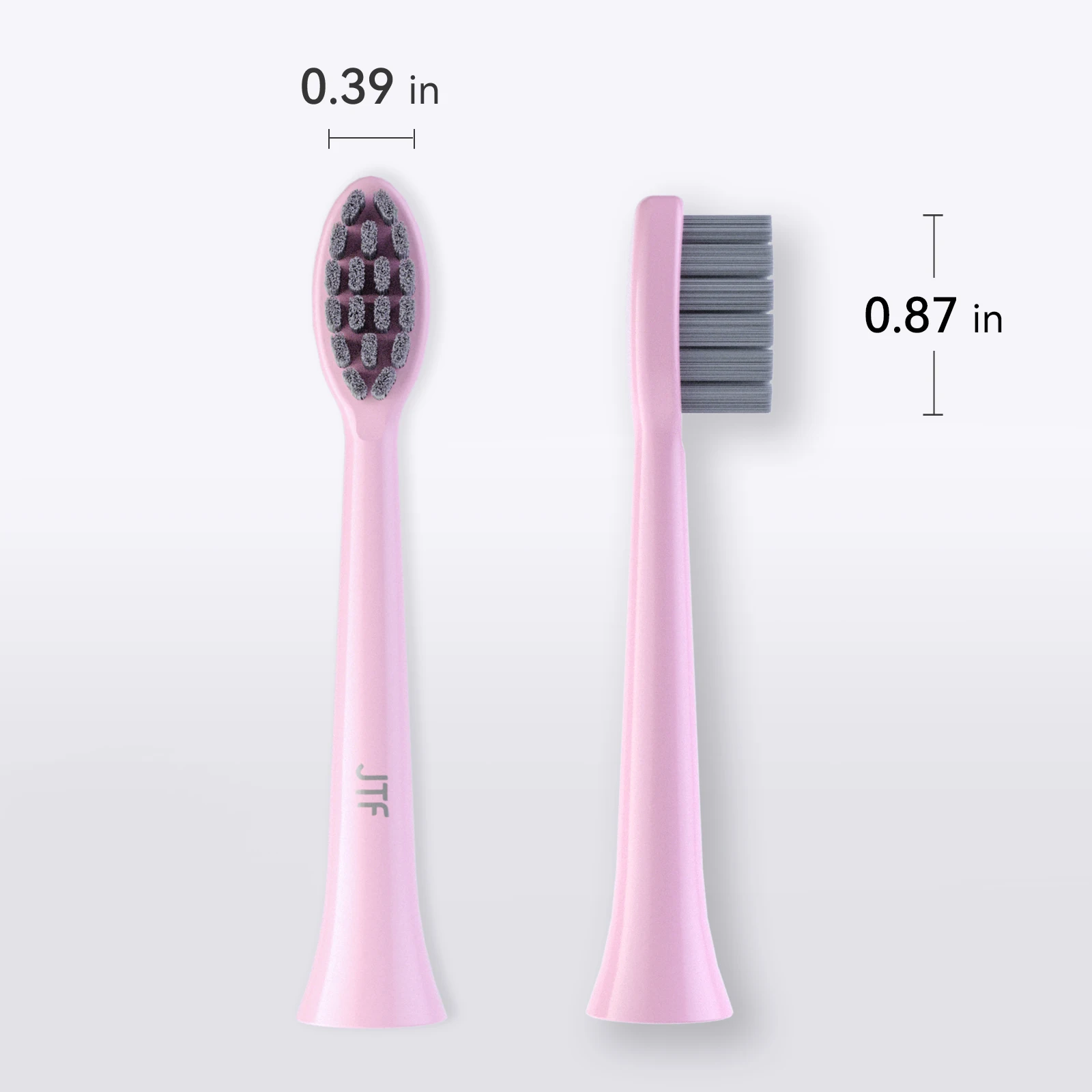 JTF replacements P200 electric toothbrush heads brush head pink color with medium soft bristle