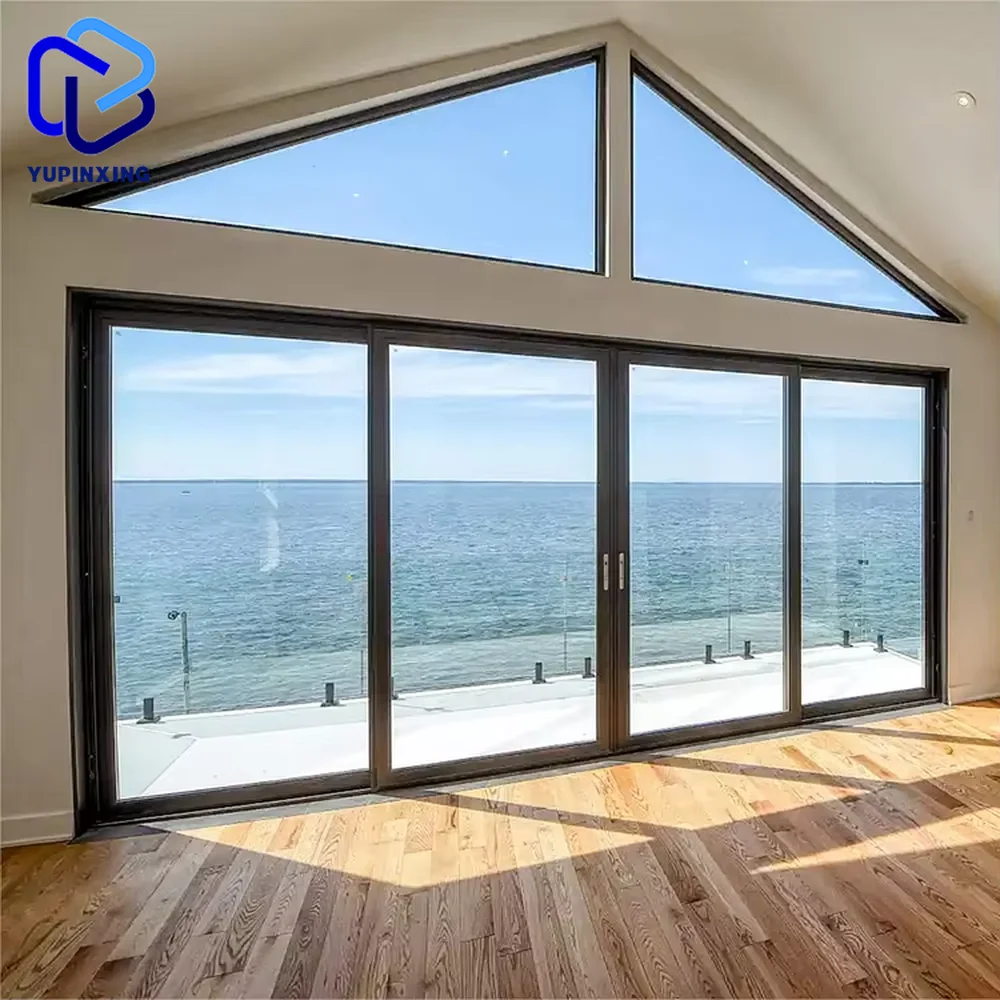 Wall prices terrace flush system double glazed modern interior main entrance outdoor waterproof patio sliding glass door sliders