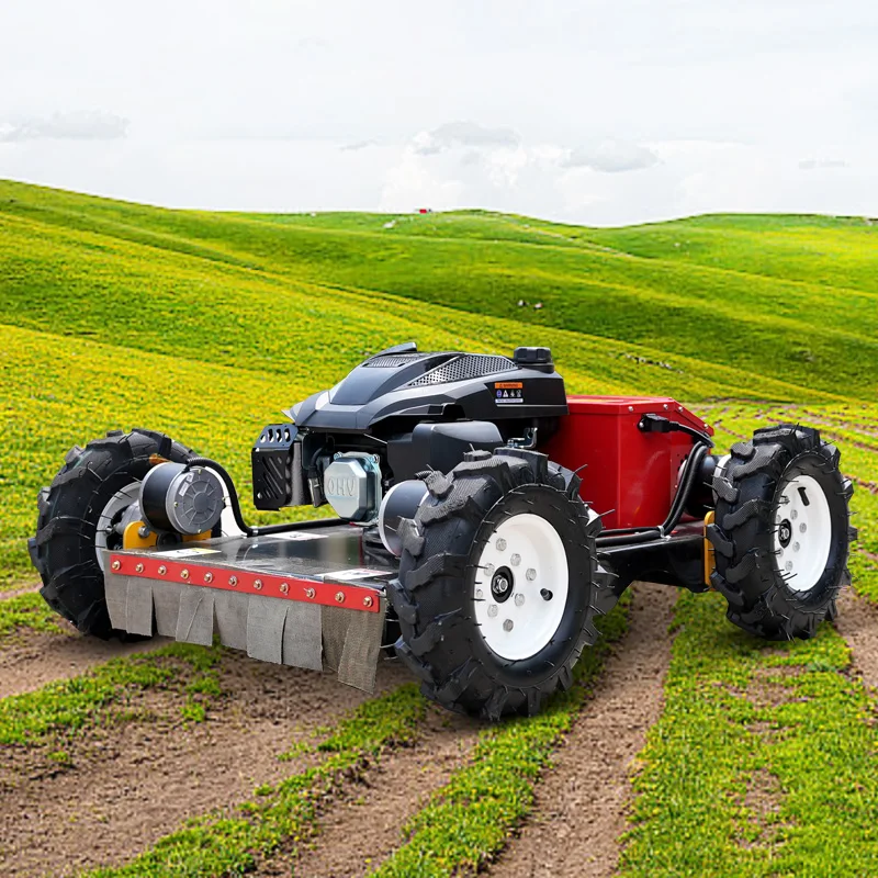 Self cutting lawn mower multifunctional diesel lawn mower robot cleaning plain weeds for sale
