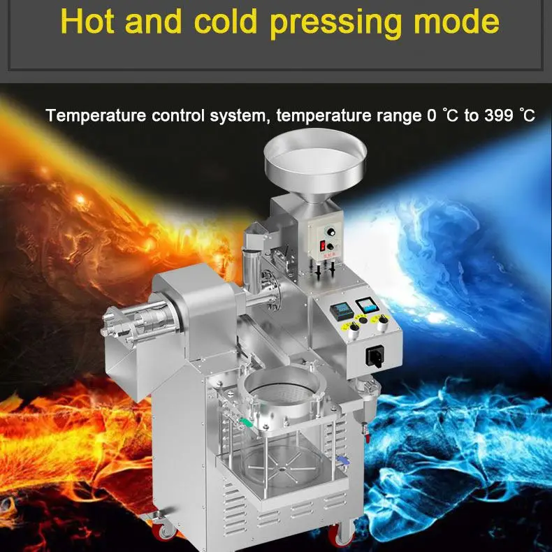 Automatic household stainless steel mini oil press machine export small family hot and cold pressed oil machine price