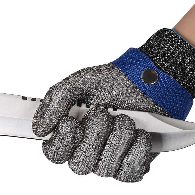 Нержавеющая сталь металл Анти резки мясника убить рыбы и нарезать мясо использовать cut-защита стальной проволоки защитные рабочие перчатки