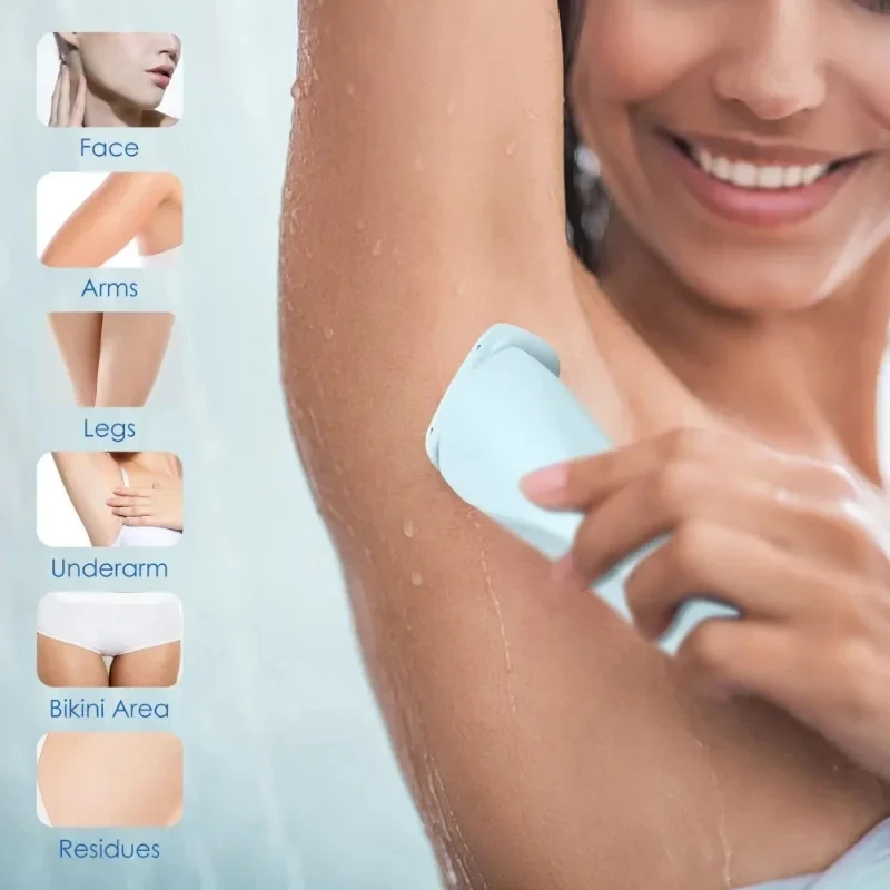 Custom 2 In 1 Usb Recharge Portable Waterproof Bikini Trimmer Lady Painless Women Hair Remover Shaver Electric Razor For Women