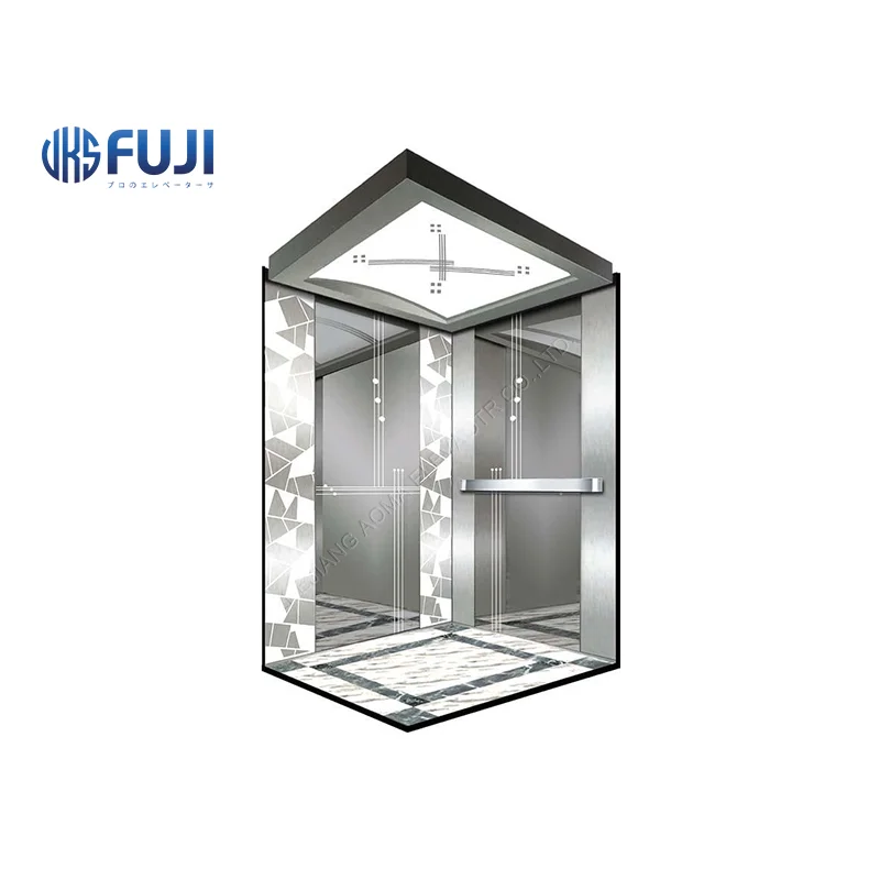 2-4 Floors 320KG CE Certificated Home Elevator Luxury Observation Residential Lift For Sale